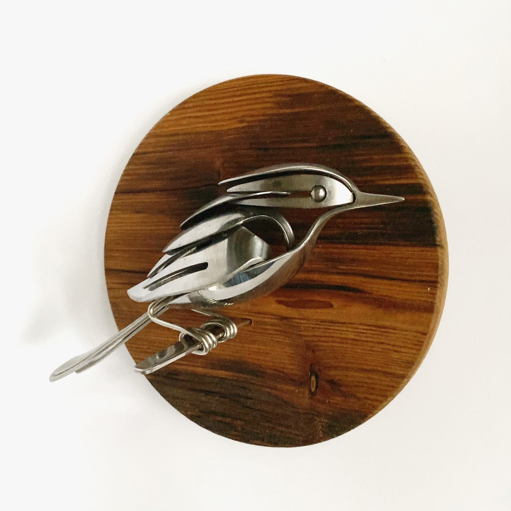 "Miles" - Metal Bird Sculpture
