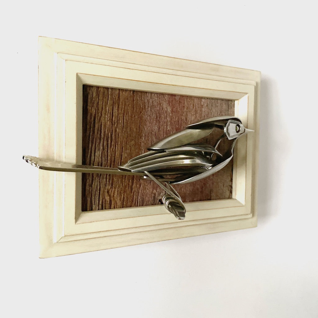 "Beatty" - Metal Bird Sculpture