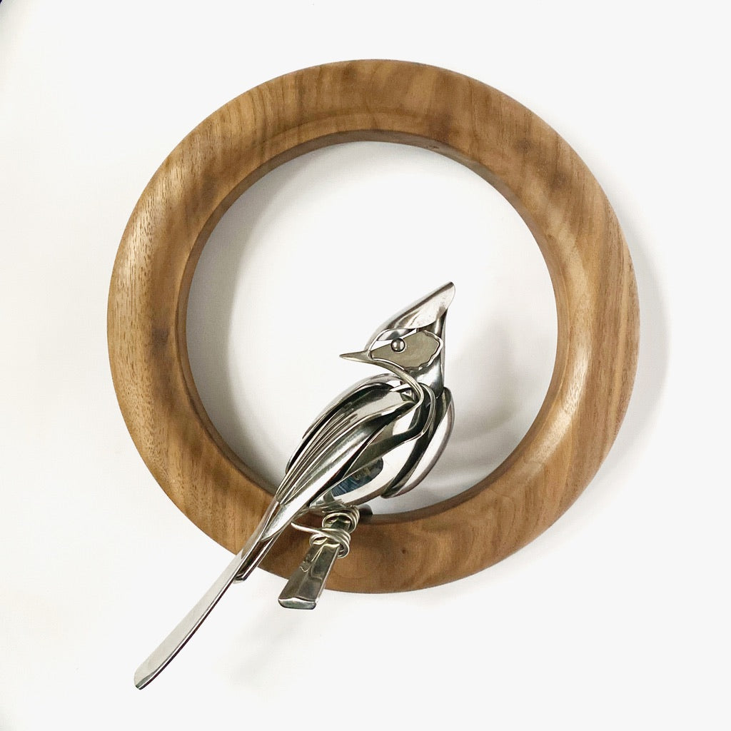 "Joye" - Metal Bird Sculpture