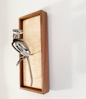 "Felicity"-Upcycled Metal Bird Sculpture