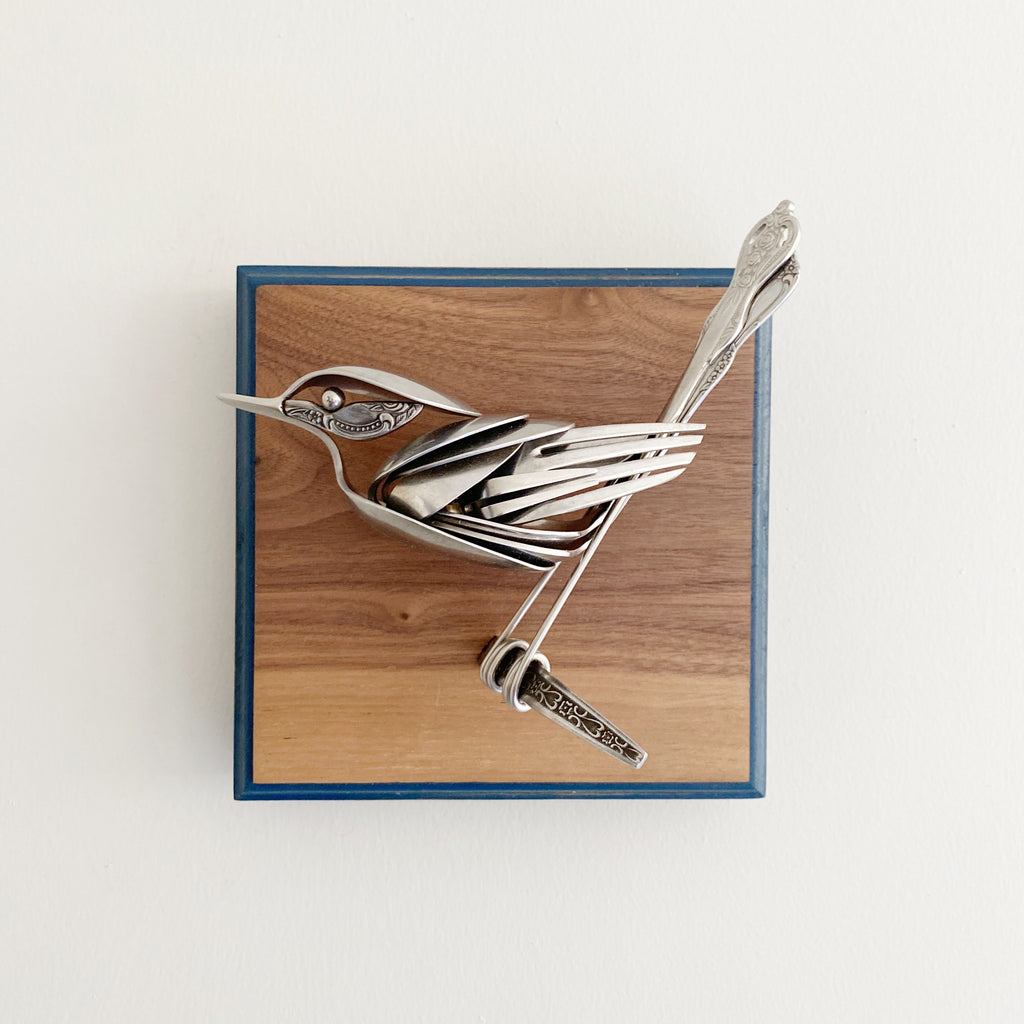 "Ozara" - Upcycled Metal Bird Sculpture