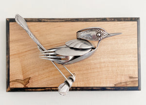 "Alexa" - Upcycled Metal Bird Sculpture