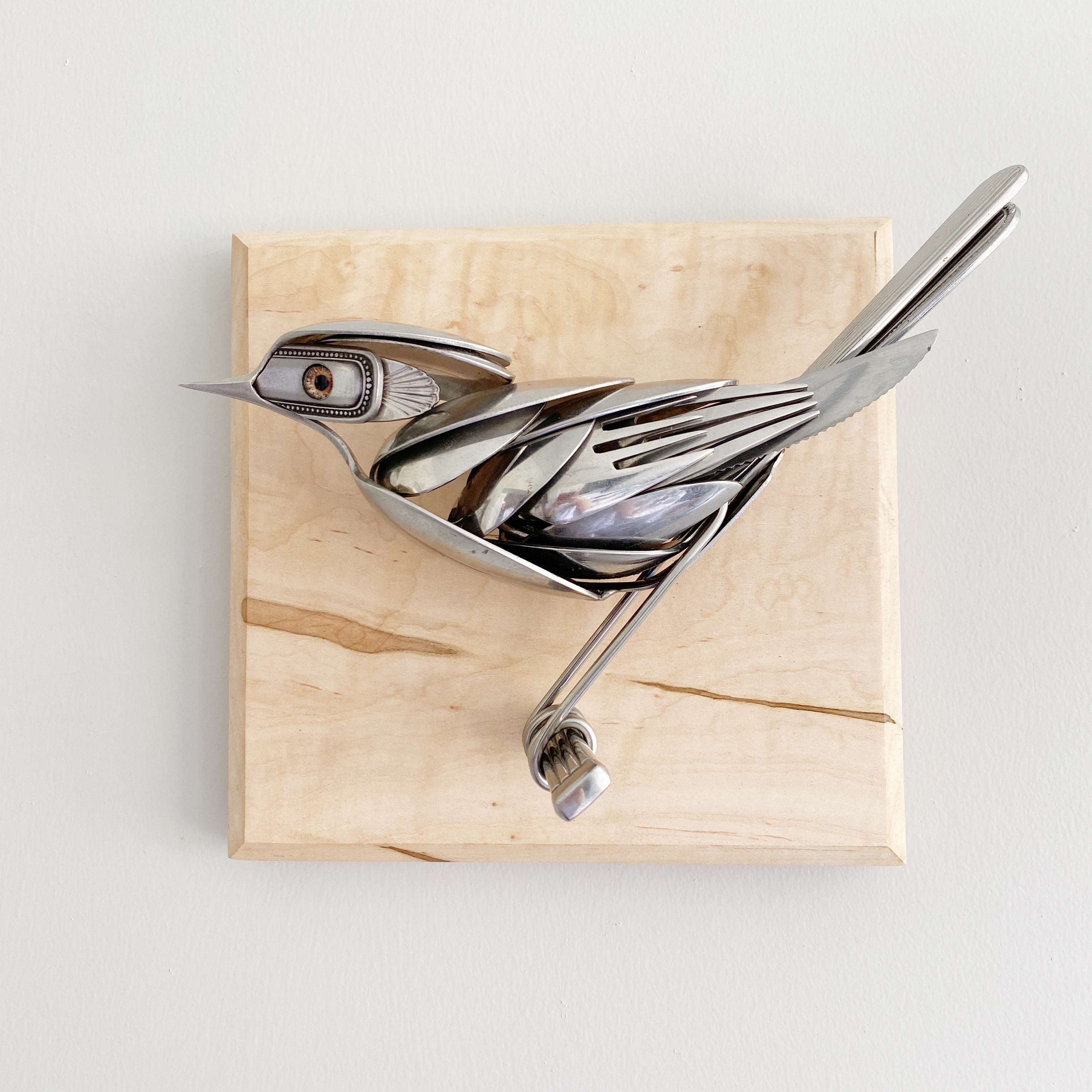 "Manuela" - Upcycled Metal Bird Sculpture