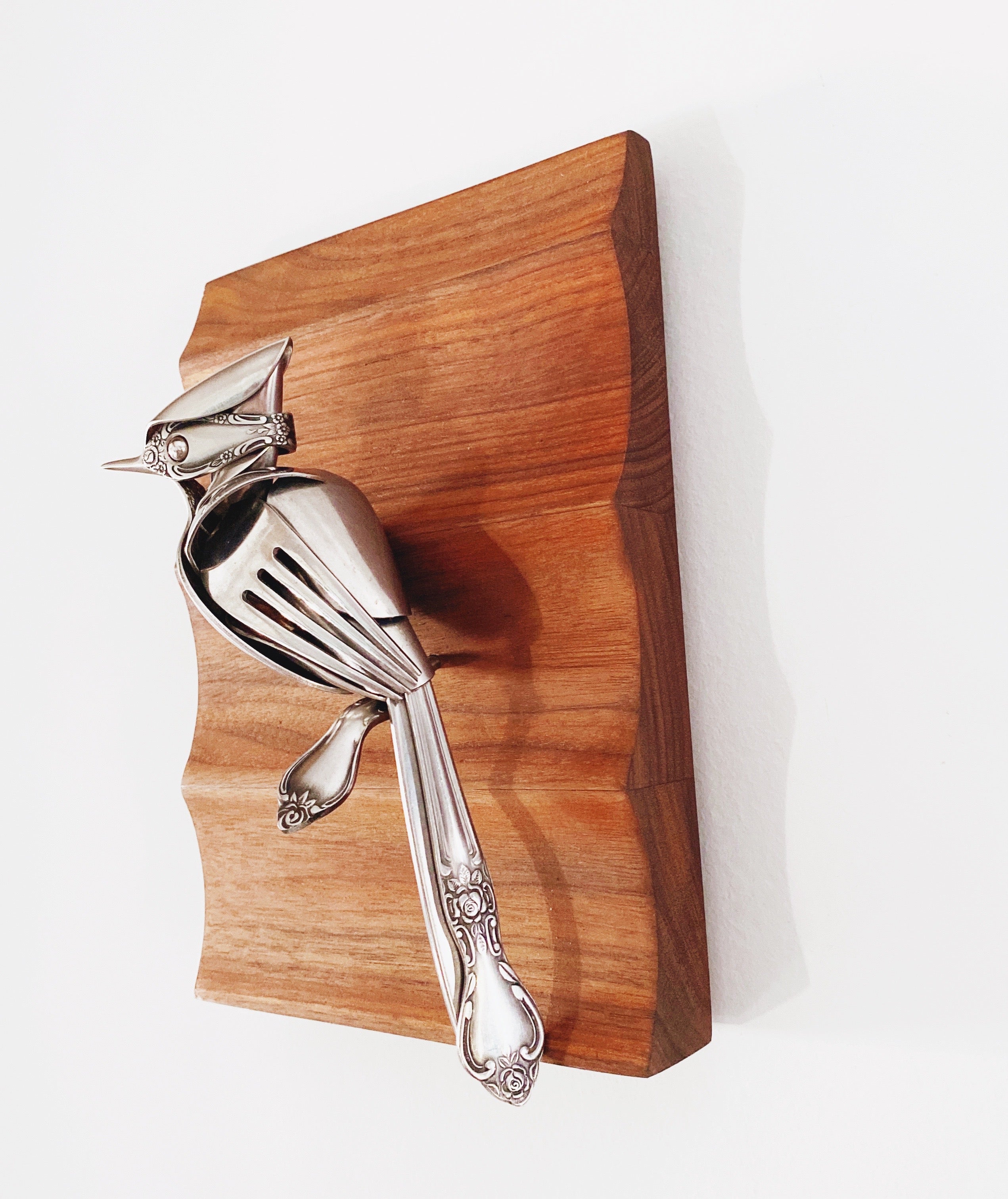 "Hawthorne"- Upcycled Metal Bird Sculpture