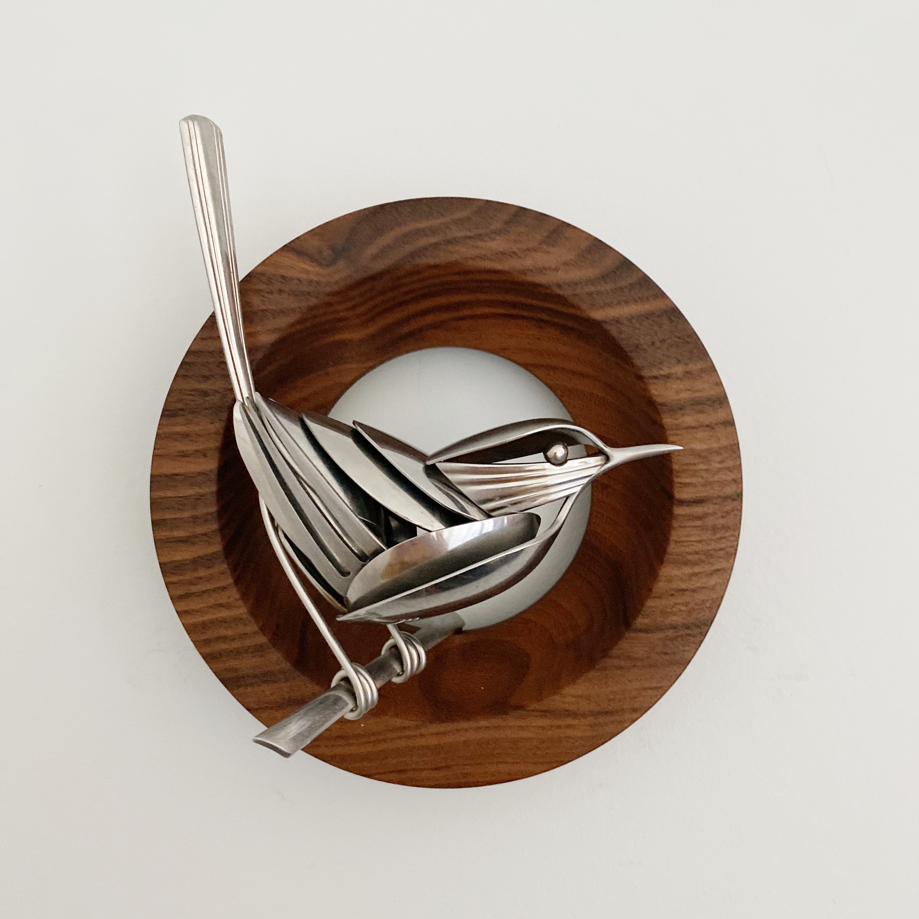 "Edgar"- Metal Bird Sculpture