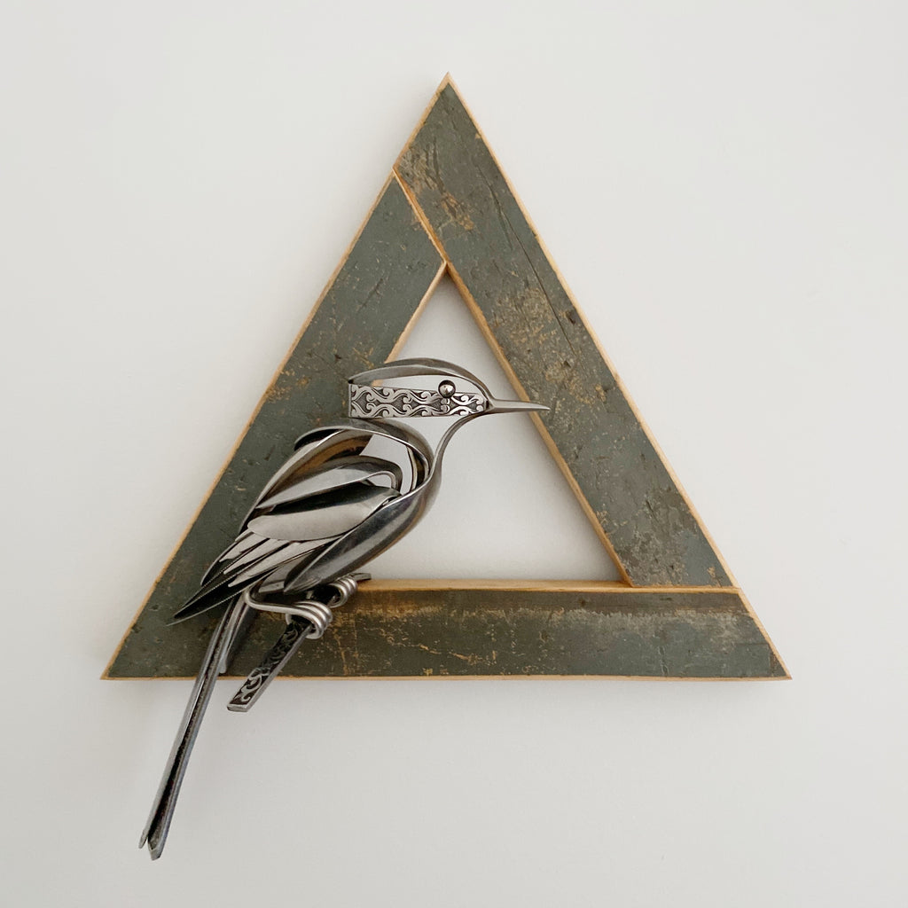 "Trinity"- Metal Bird Sculpture