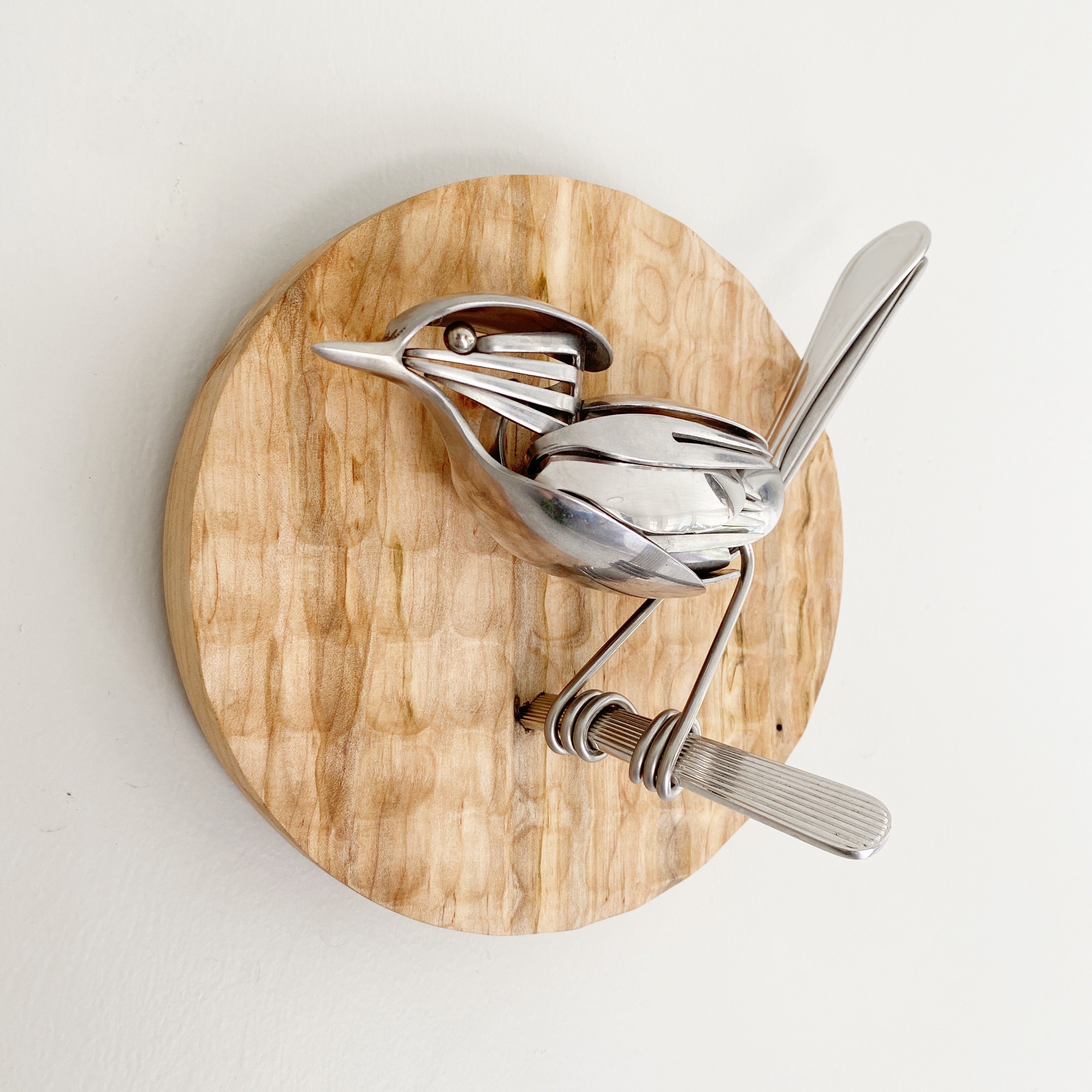 "Aiden" - Upcycled Metal Bird Sculpture
