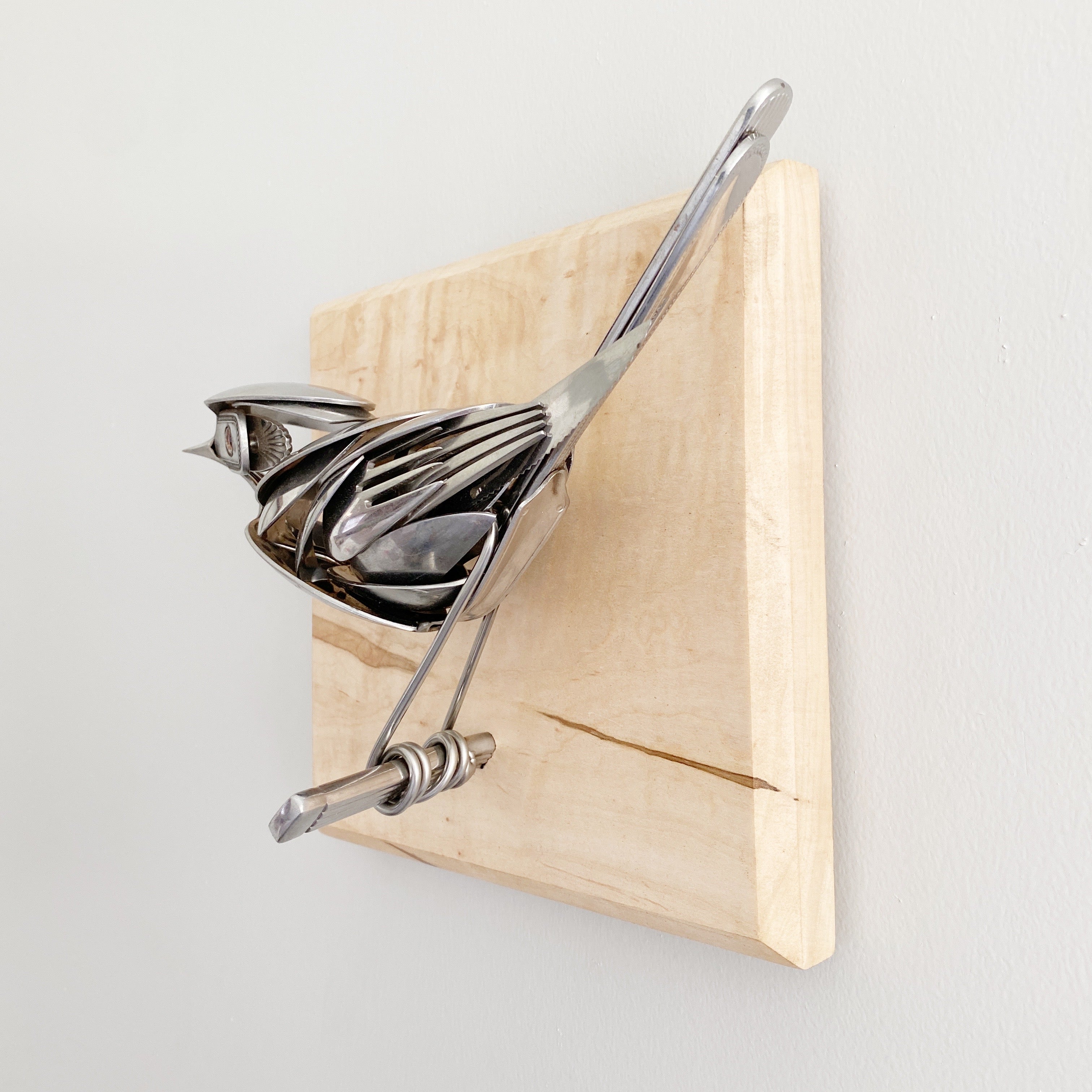 "Manuela" - Upcycled Metal Bird Sculpture