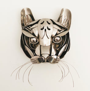 "Simba" - Metal Cat Sculpture