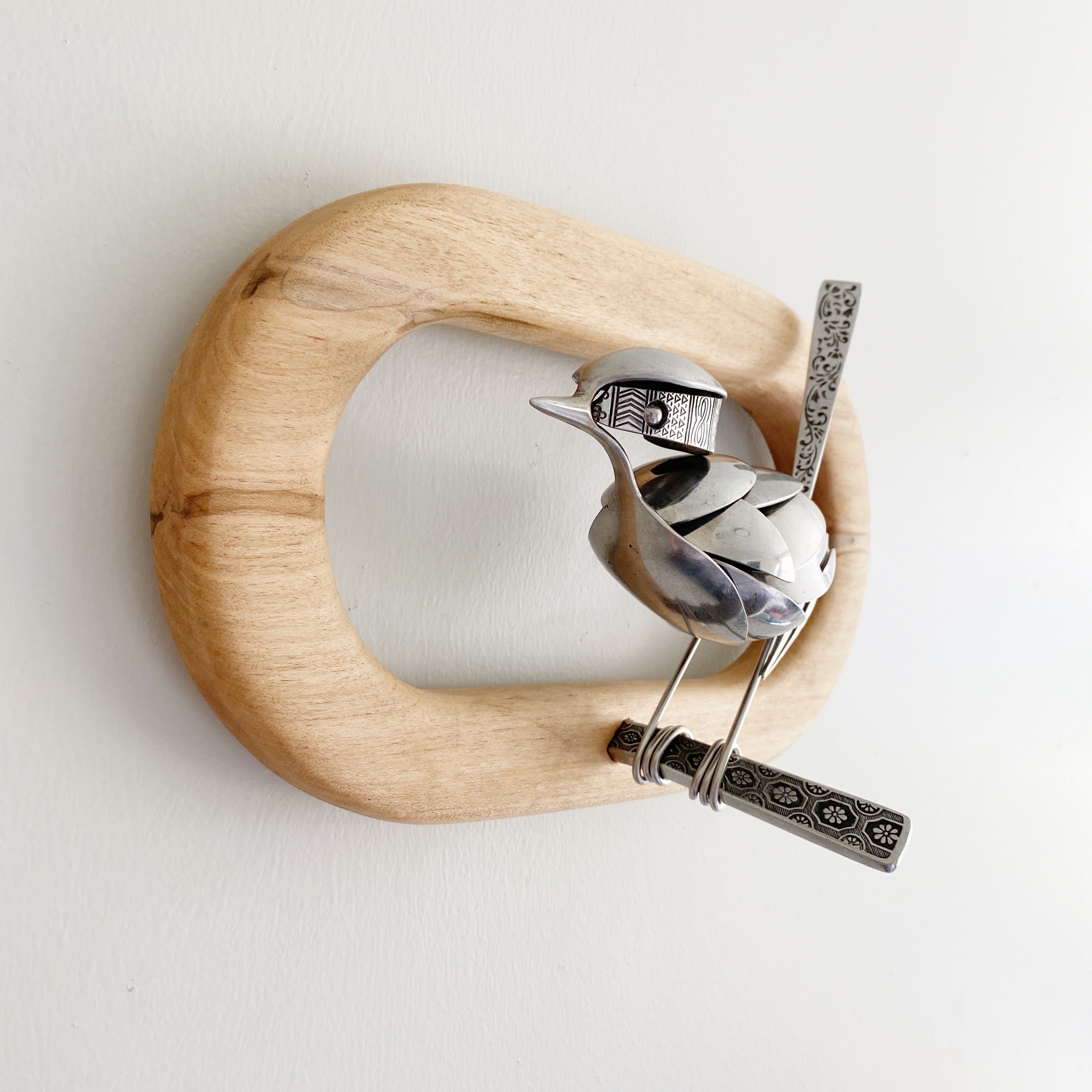 "Izara" - Upcycled Metal Bird Sculpture