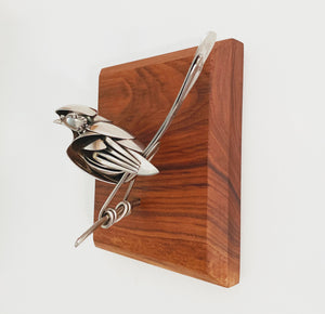 "Grover"-Upcycled Metal Bird Sculpture