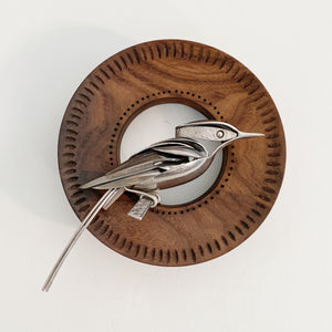 "Violet"- Upcycled Metal Bird Sculpture