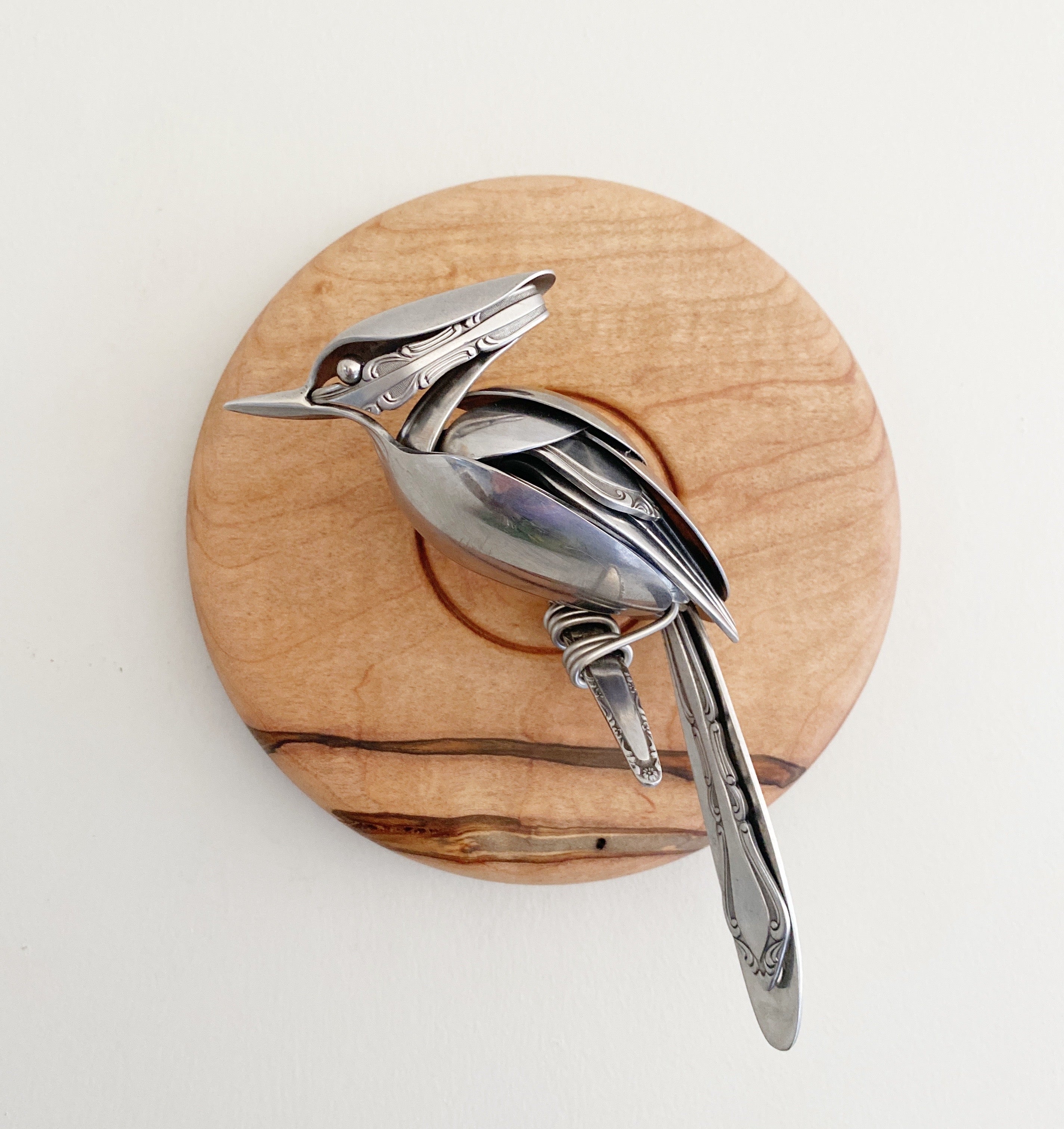 "Javier" - Upcycled Metal Bird Sculpture