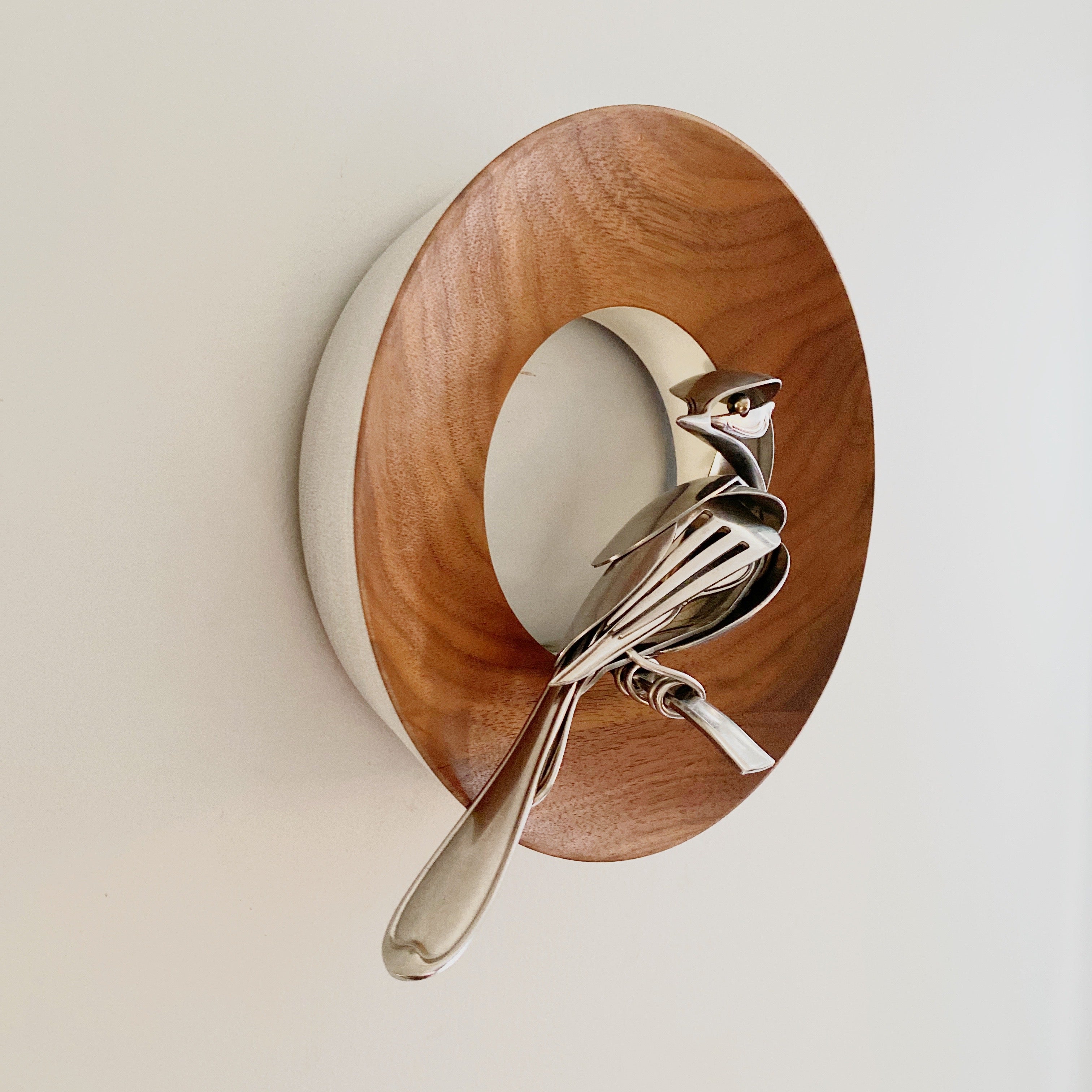 "Angela"-Upcycled Metal Bird Sculpture