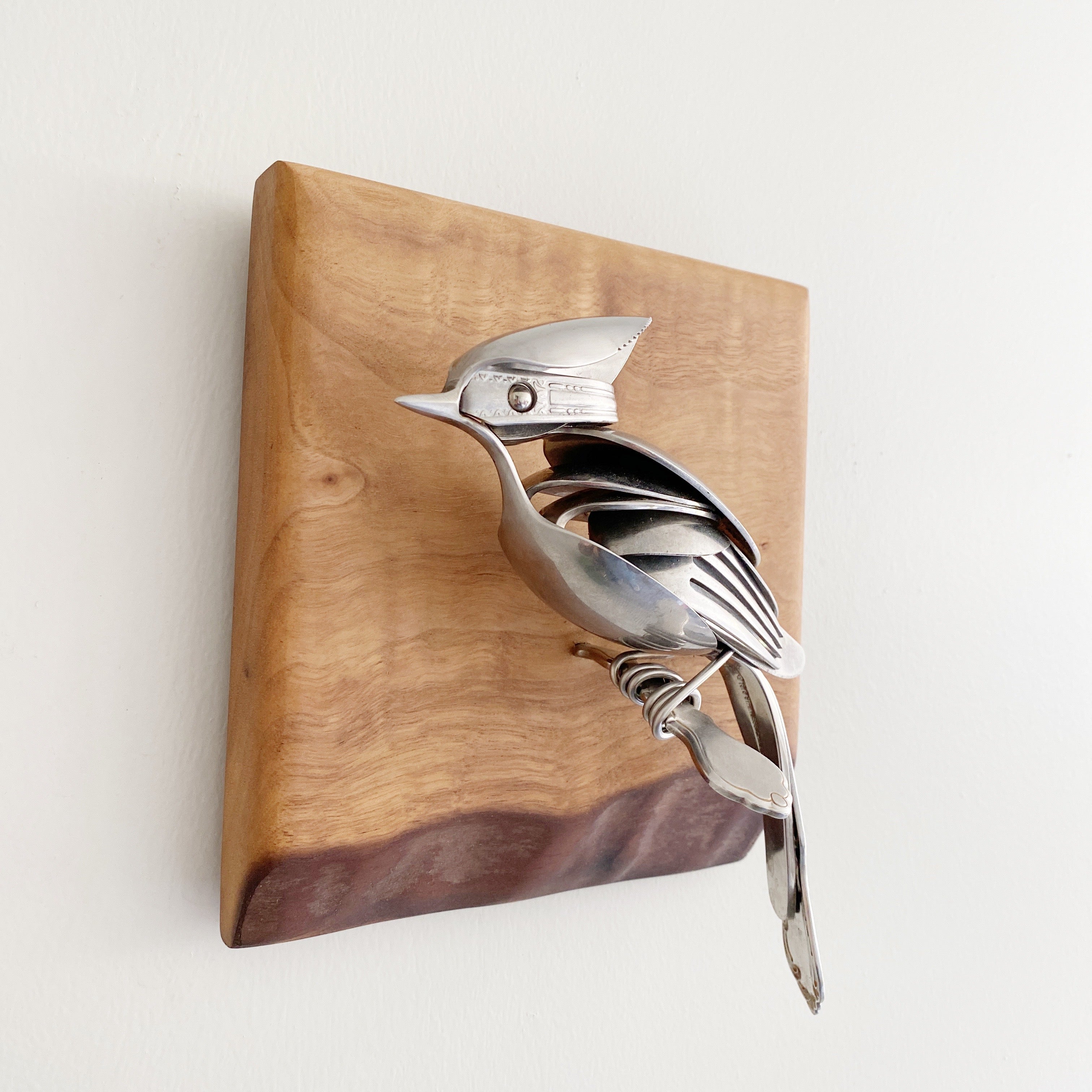 "Kit" - Upcycled Metal Bird Sculpture
