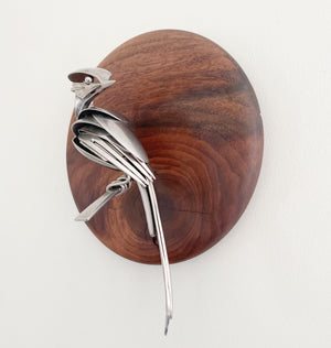 "Nadia" - Upcycled Metal Bird Sculpture