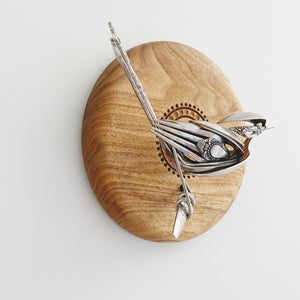 "Gretchen" - Upcycled Metal Bird Sculpture