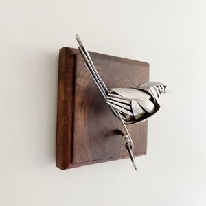 "Quill" - Upcycled Metal Bird Sculpture