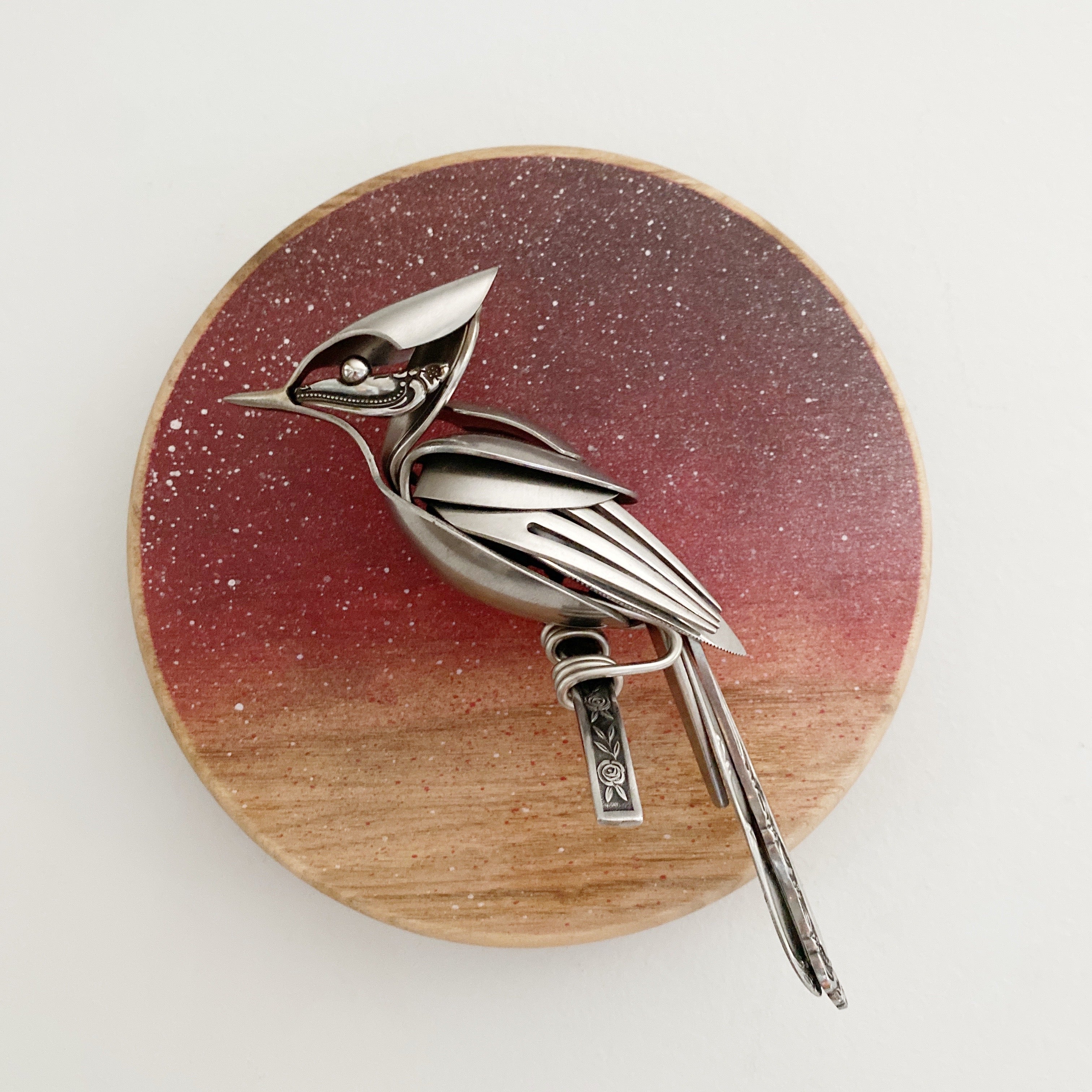 "Carina" - Upcycled Metal Bird Sculpture