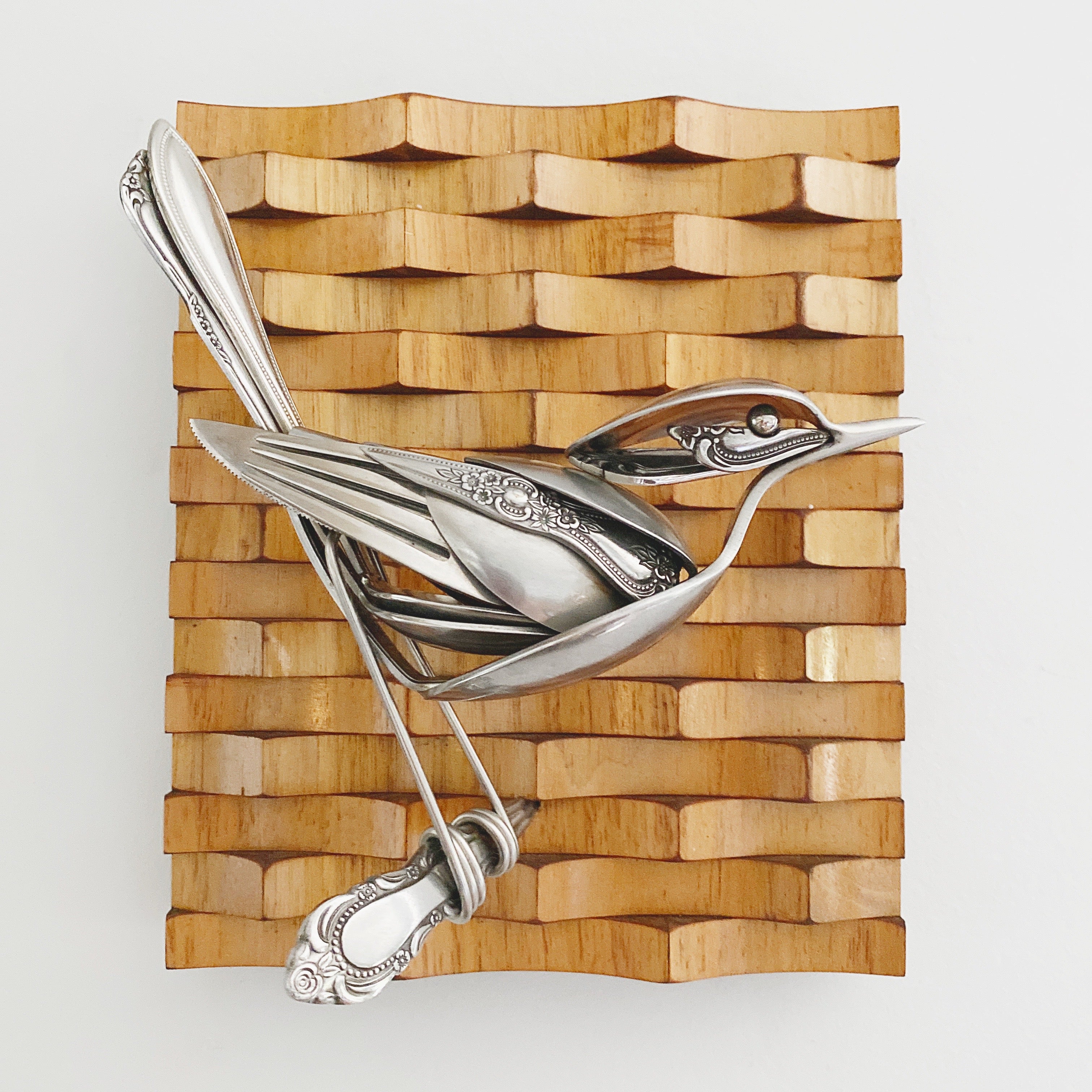 "Waverly" - Upcycled Metal Bird Sculpture