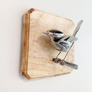 "Sorrell" - Upcycled Metal Bird Sculpture