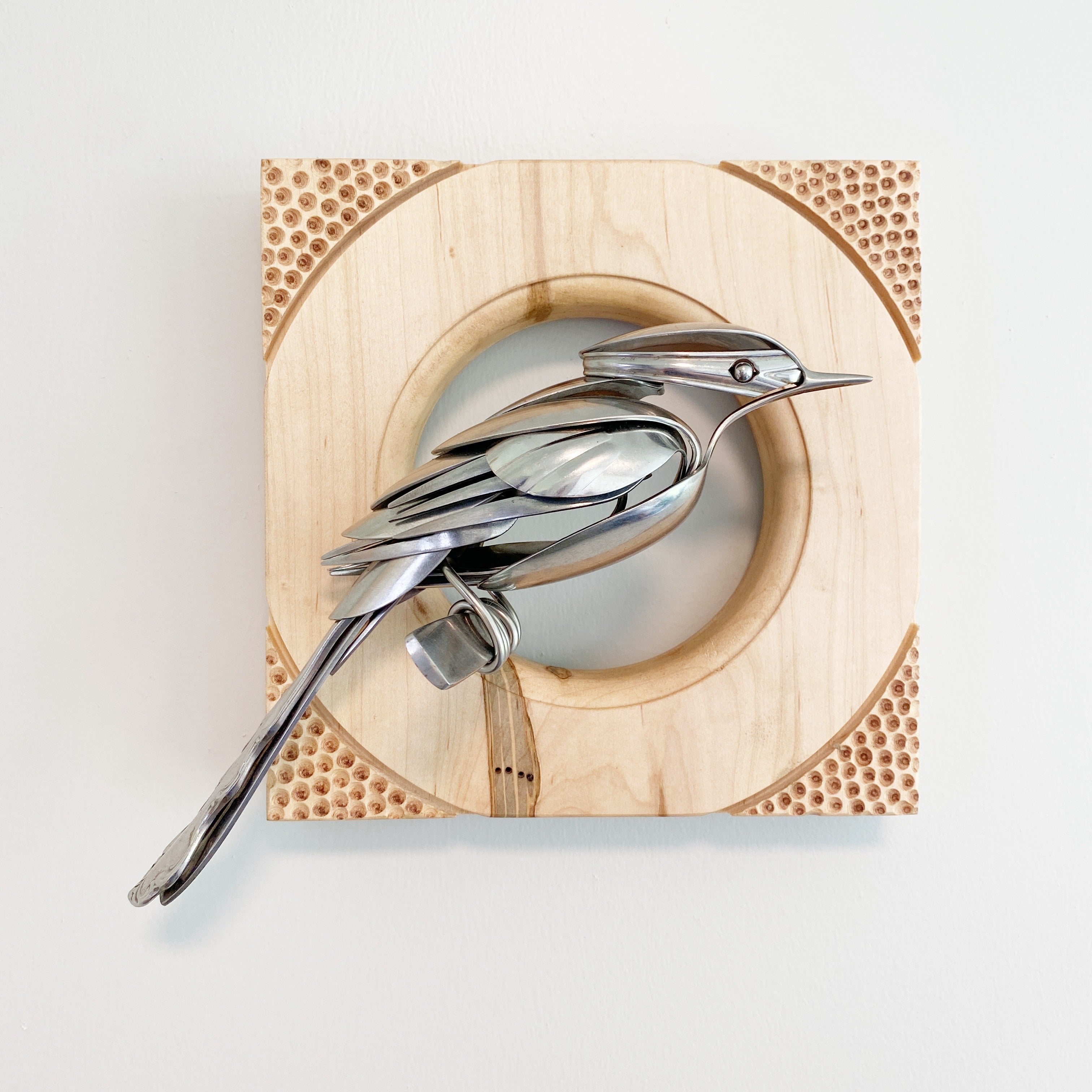 "Elliott" - Upcycled Metal Bird Sculpture