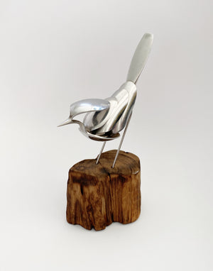 "Rise" - Upcycled Metal Bird Sculpture