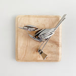 "Dahlia" - Upcycled Metal Bird Sculpture