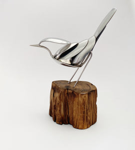 "Rise" - Upcycled Metal Bird Sculpture