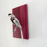 "Garnet"-Upcycled Metal Bird Sculpture